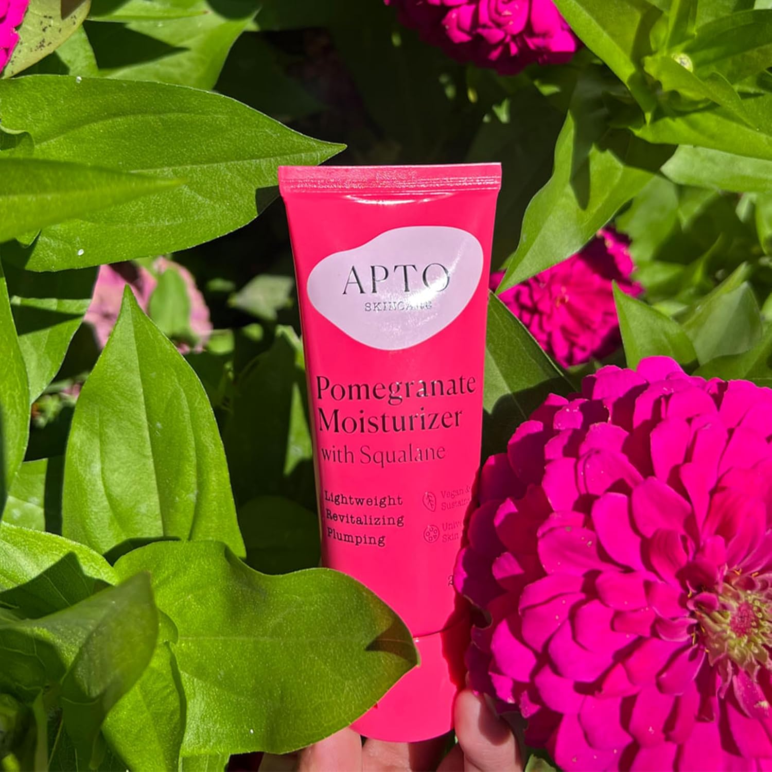 Apto Pomegranate Moisturizer W/Squalane: Daily Lightweight Antioxidant-Rich Facial Lotion For Skin That'S Radiant, Soft & Plump, 2 Oz : Beauty & Personal Care