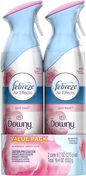 Febreze Air Effects with Downy April Fresh Scent Twin Pack Air Freshener, 2 ct