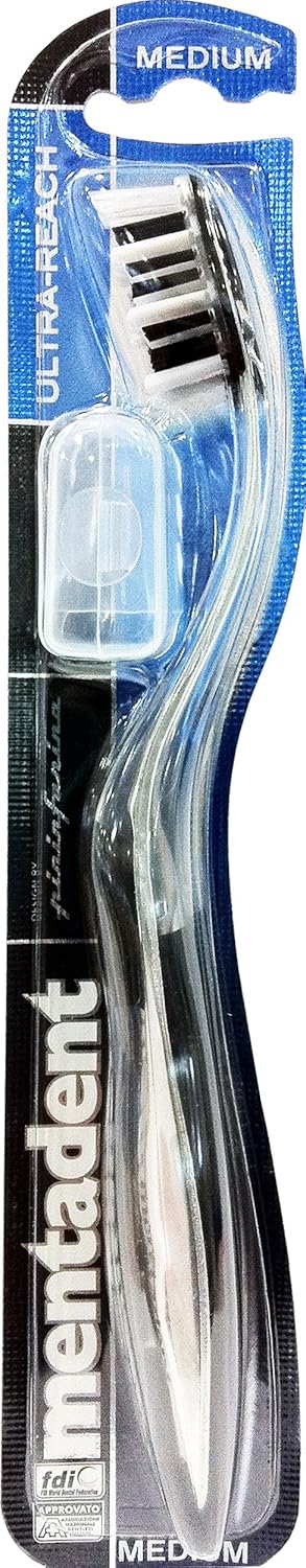 Mentadent Teeth Ultra Reach Medium Toothbrush