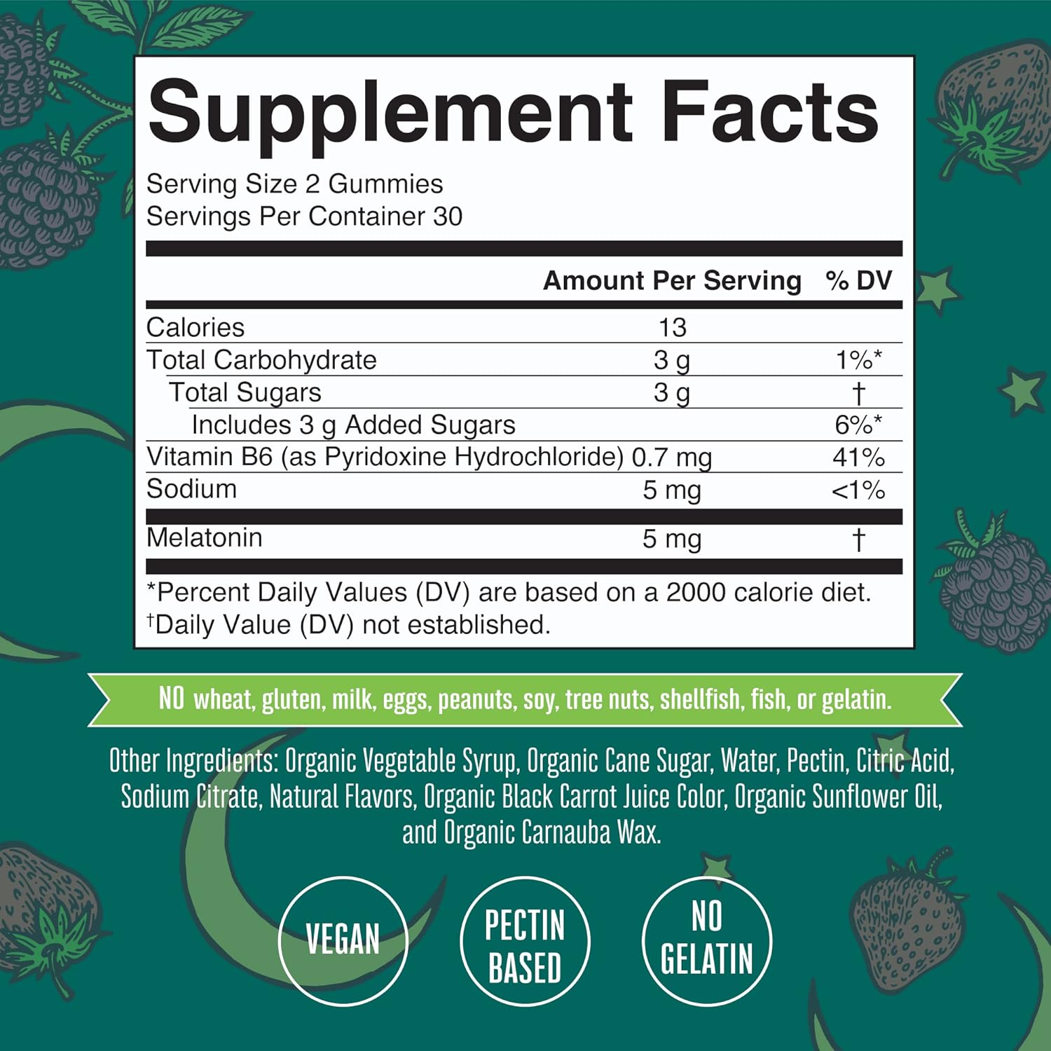 MaryRuth Organics Melatonin Gummies | Melatonin 5mg Sleep Gummies with Vitamin B6 | Made with Organic Cane Sugar | Relaxation & Sleep Support for Adults | Vegan | Non-GMO | Gluten Free | 60 Count : Health & Household