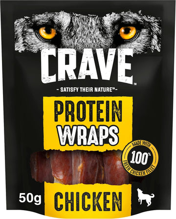 Crave Wraps - Dog Treats - for Adult Dogs - Protein Wraps with Chicken - 10 x 50 g?425284