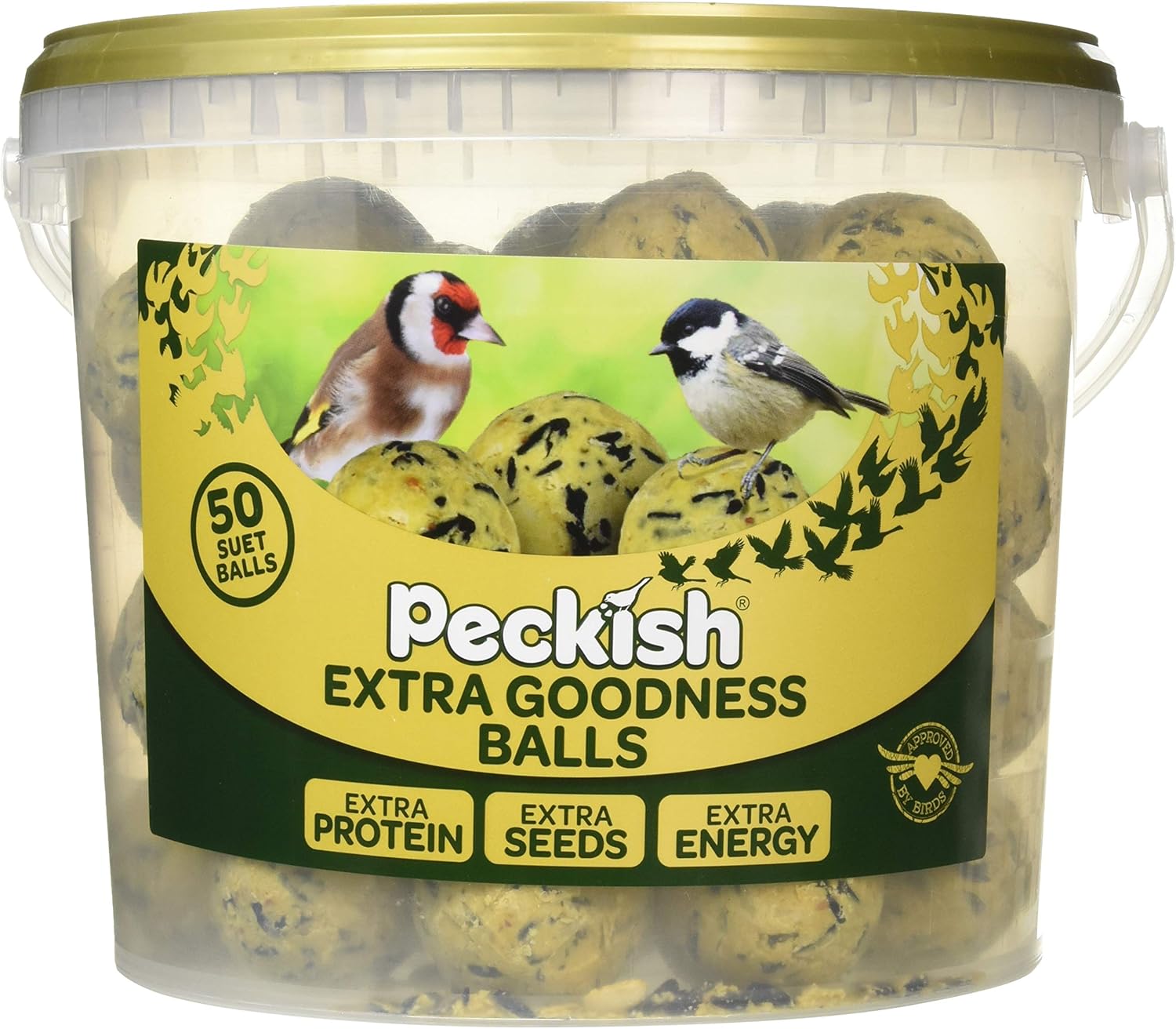 Peckish 60051407 Extra Goodness Bird Food, Natural, Tub of 50?60051407