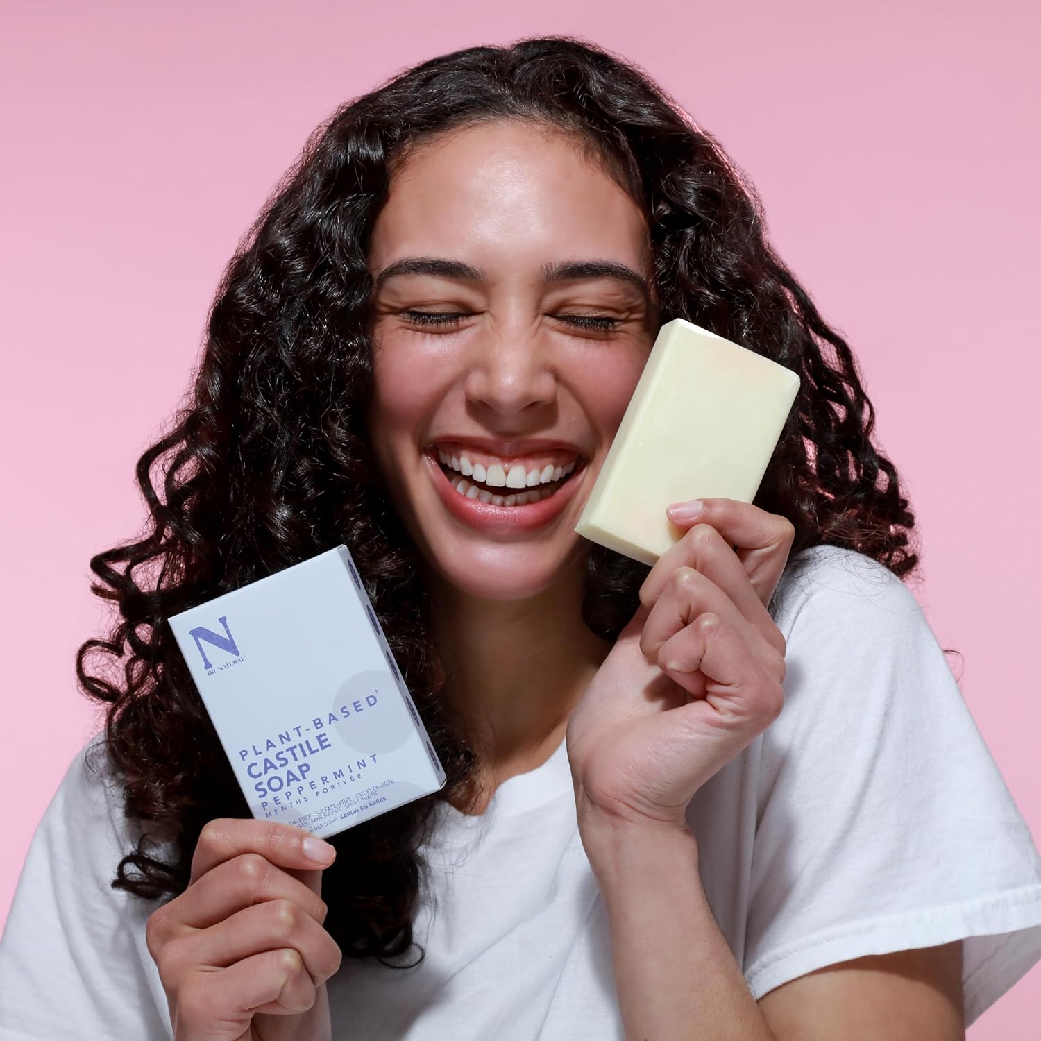 Dr. Natural Pure Castile Soap, Peppermint, 2 Pcs - Plant-Based - Made With Shea Butter - Rich In Essential Oils - Paraben-Free, Sulfate-Free, Cruelty-Free - Moisturizing Soap : Beauty & Personal Care