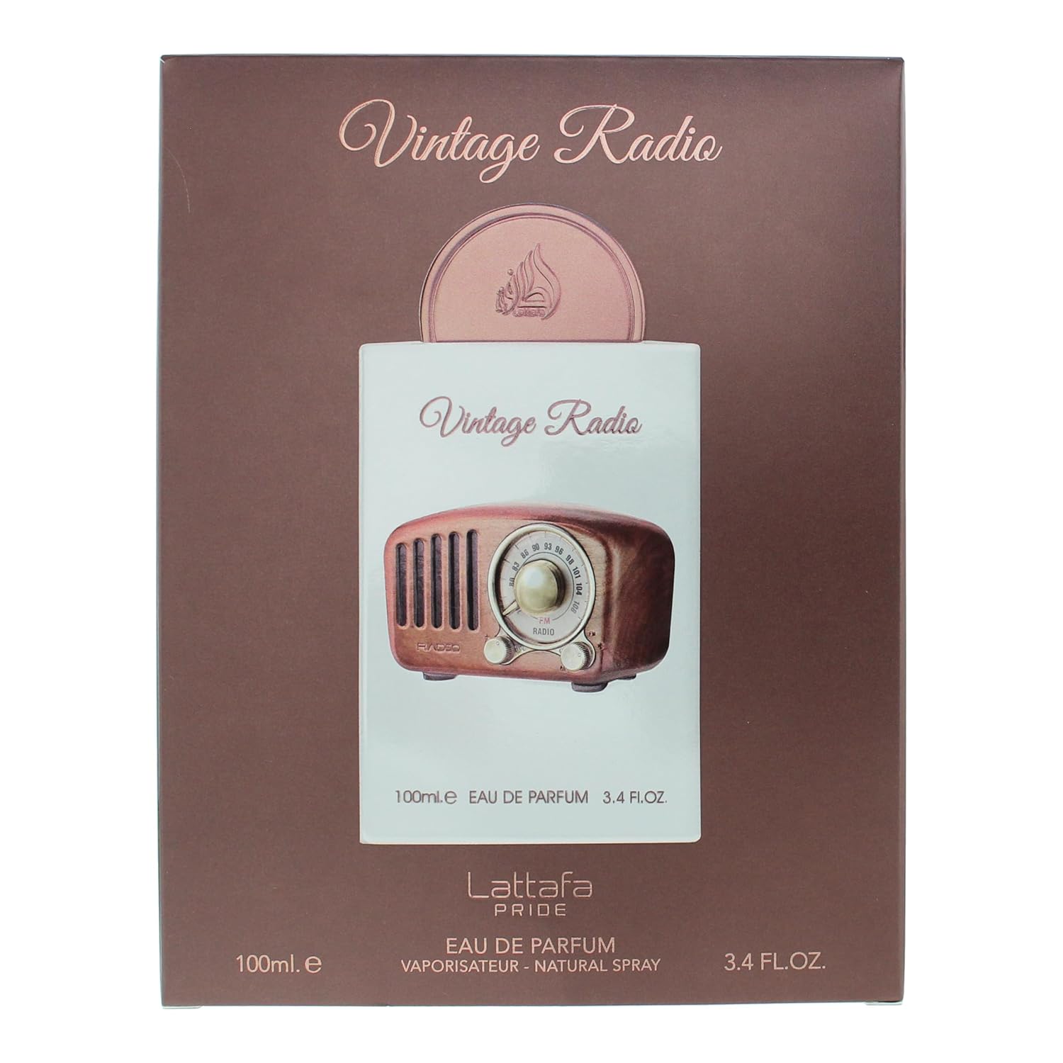 Lattafa Pride Vintage Radio For Unisex Eau De Parfum Spray, 3.4 Ounce / 100 Ml : Beauty & Personal Care
