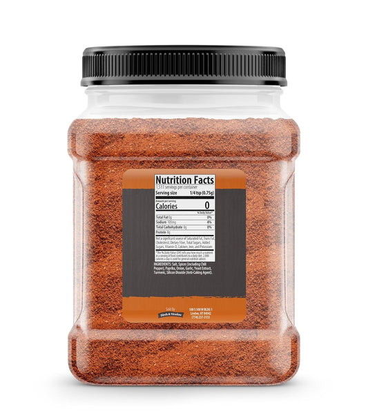 Birch & Meadow Hot & Spicy Taco Seasoning, 2.5 Lb, Spicy Seasoning Blend, Hot & Flavorful