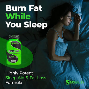 Species Nutrition Somalyze Stimulant Free, Appetite Suppressant With Gaba And Melatonin, Gluten Free Caps, 90 Capsules