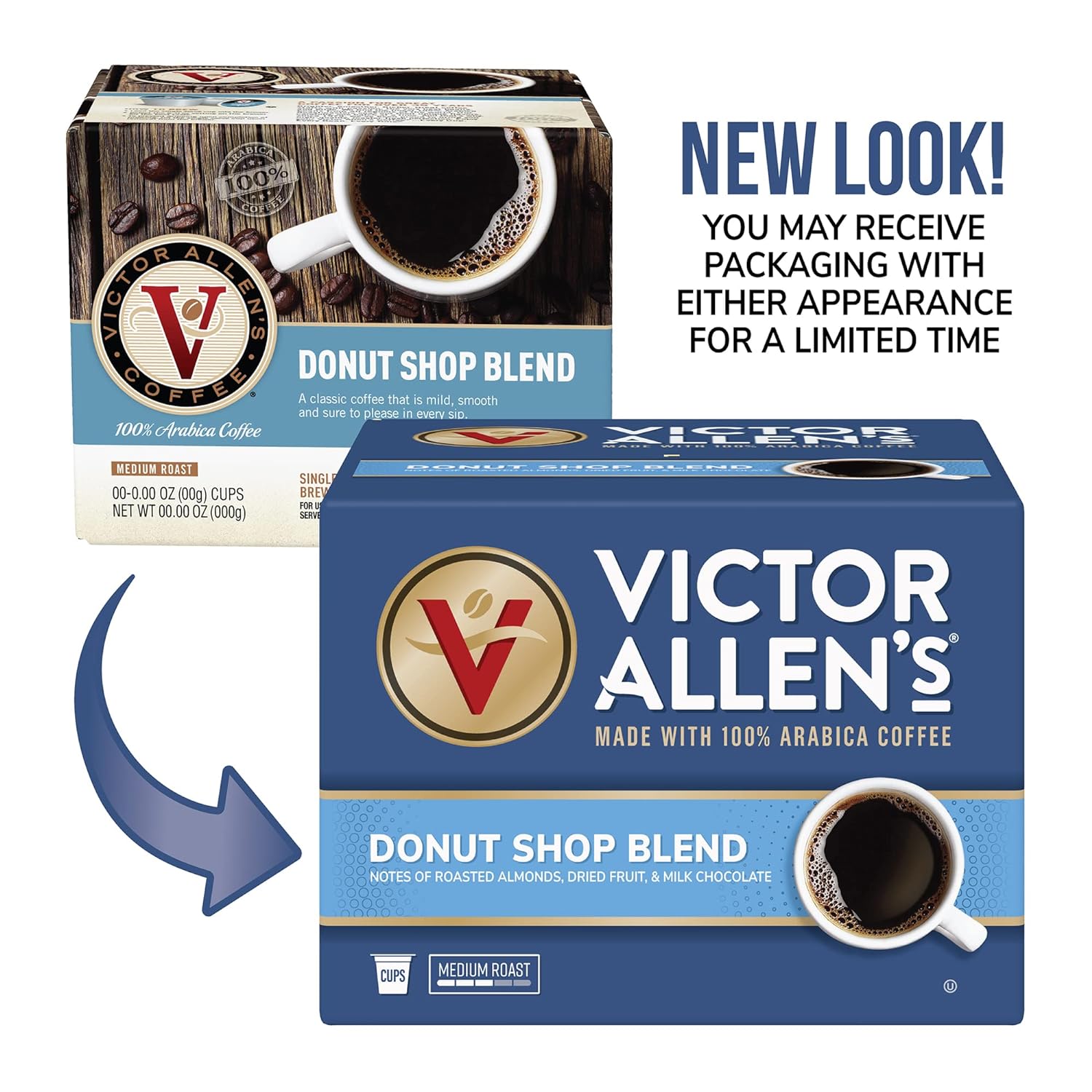 Victor Allen'S Coffee Donut Shop Blend, Medium Roast, 200 Count, Single Serve Coffee Pods For Keurig K-Cup Brewers