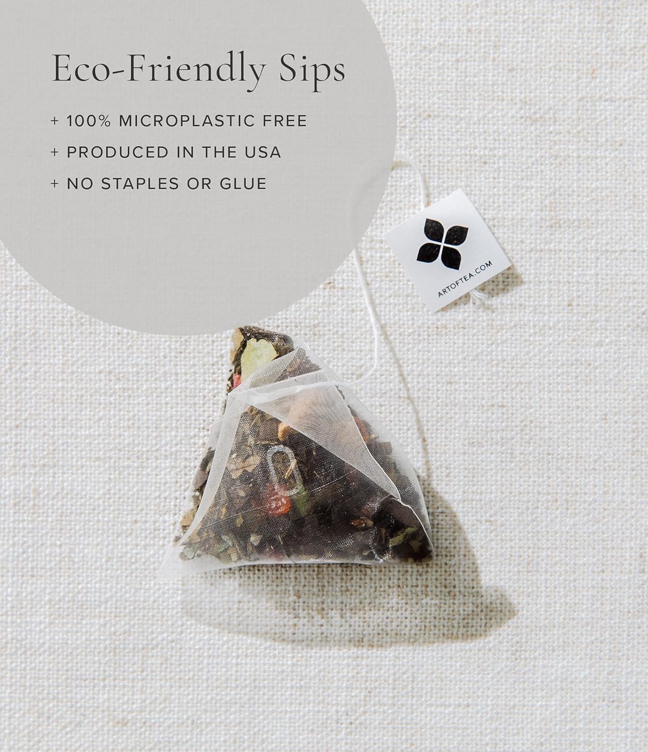 Art Of Tea | Assorted Tea Bags Sampler Caffeinated And Non-Caffeinated| 12 Count Sampler Box