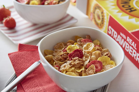 Post Honey Bunches of Oats with Strawberries Breakfast Cereal, Honey Oats and Strawberry Cereal, 11 OZ Box