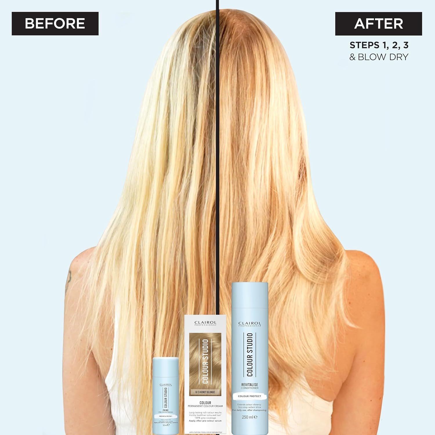 Clairol Professional Colour Studio | Step 3 Revitalise | Colour Protect Shampoo for Coloured Hair | Prolongs colour vibrancy with non-stop shine | All hair types | Vegan | 250 ml : Amazon.co.uk: Beauty