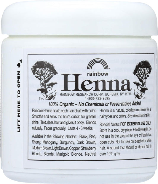 Rainbow Research Henna Hair Color And Conditioner Persian Mahogany Medium Auburn, 4 Ounce