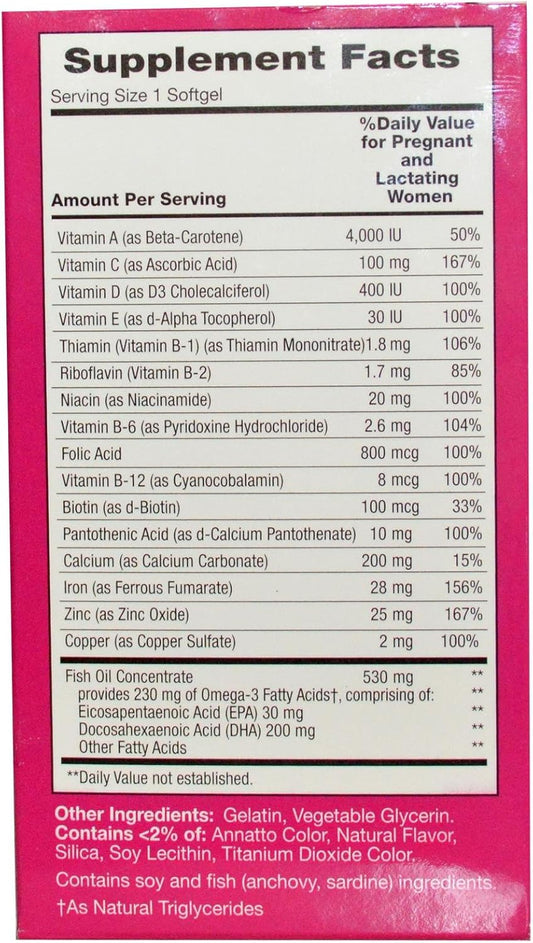Nature's Bounty Your Life Multi Prenatal, 60 Softgels : Health & Household