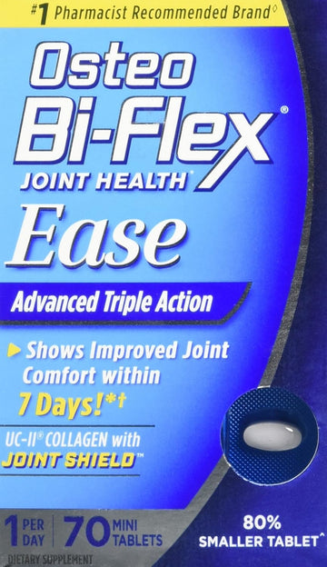 Osteo Bi-ex Joint Health Ease Mini Tabs a Day Advanced Triple Action UC-II Collagen Formula 70 Count (Pack of 1)