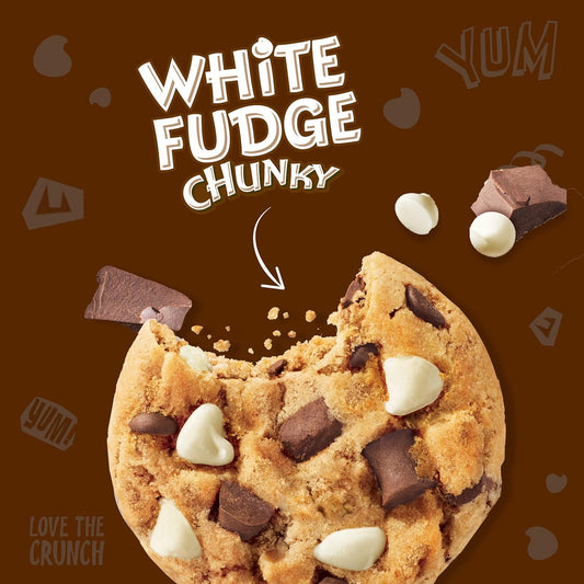 Chips Ahoy! Chunky White Fudge Chocolate Chunk Cookies, Family Size, 18 Oz