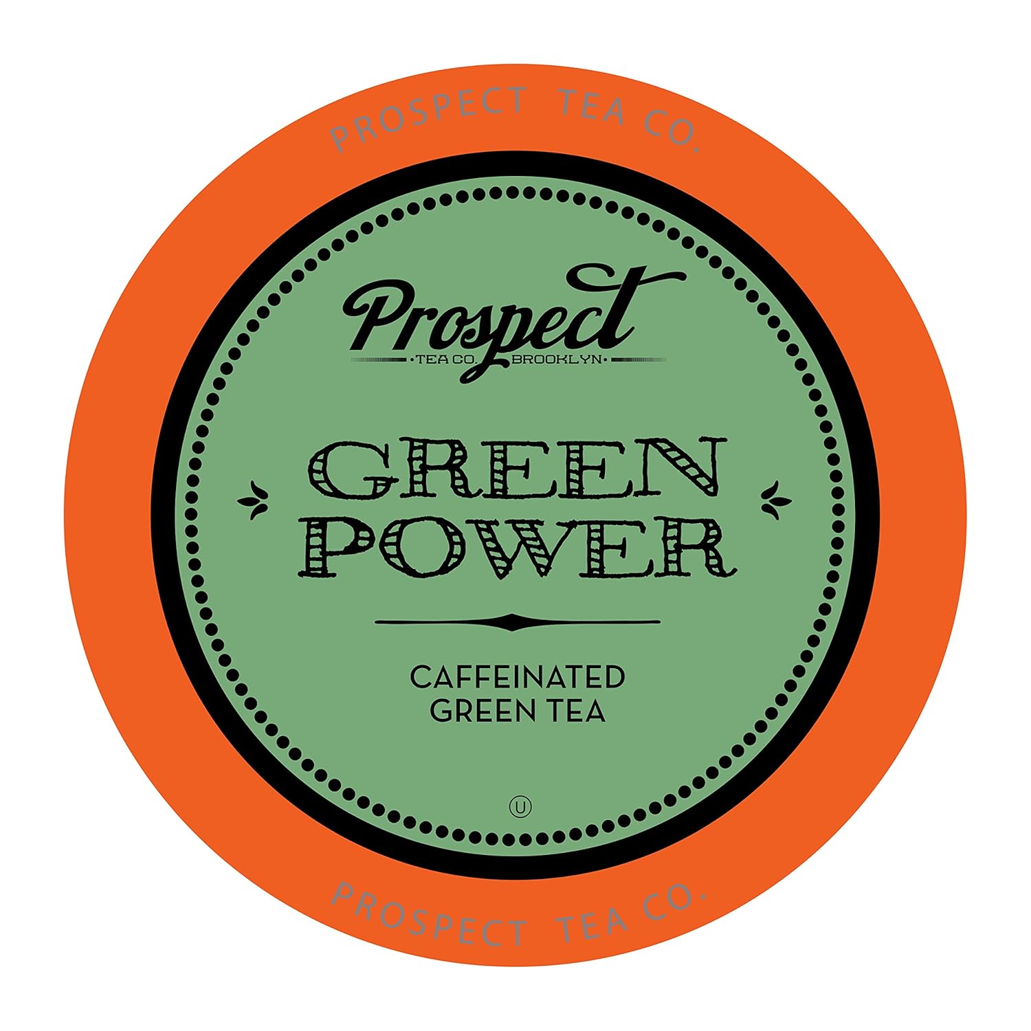 Prospect Tea Green Power Caffeinated Tea Pods Compatible With K Cup Brewers Including 2.0, 40 Count