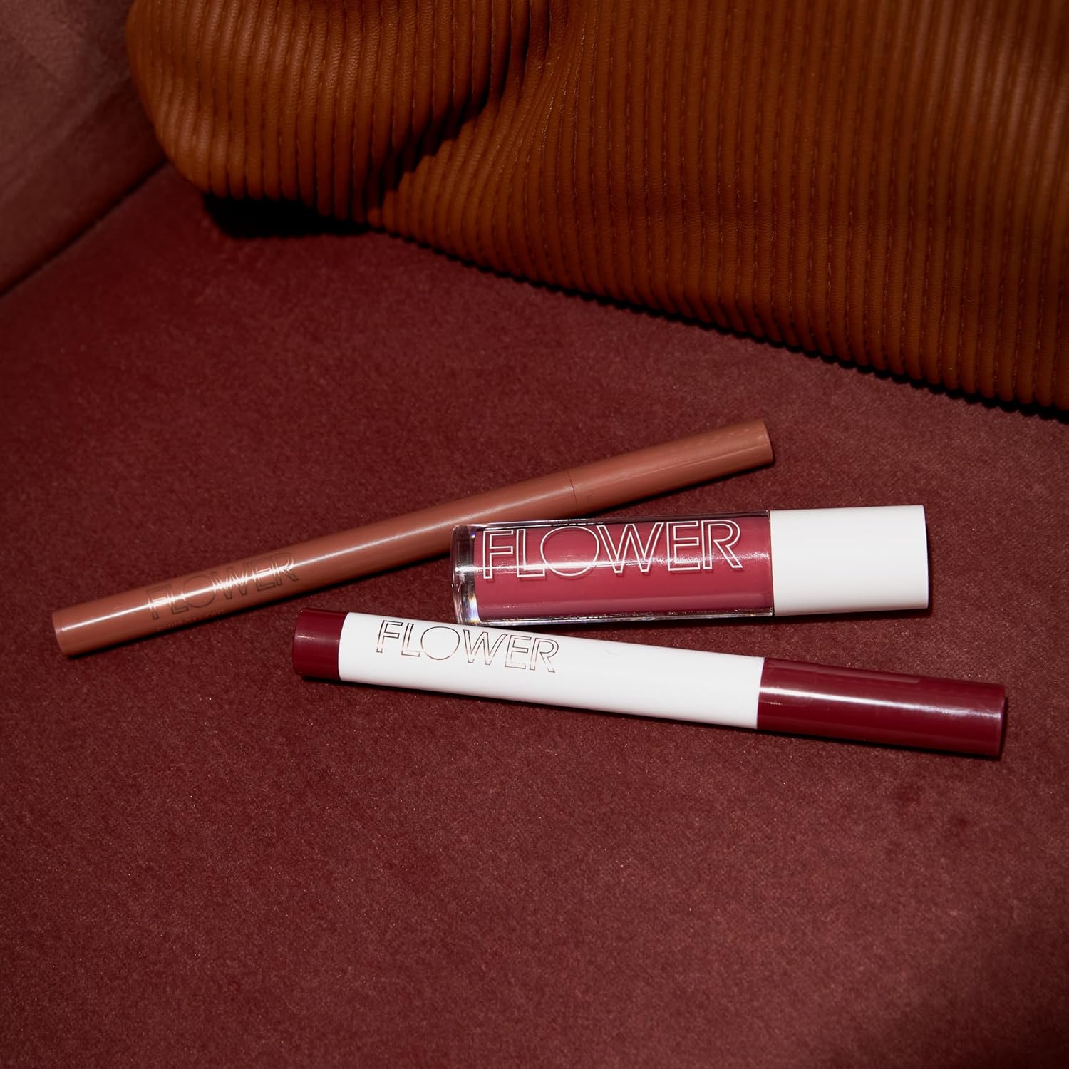 Flower Beauty By Drew Barrymore Scribble Stick Lip Liner + Eyeliner - Smooth Application + Blendable - 2-In-1 Lip + Eye Liner (Caramel) : Beauty & Personal Care