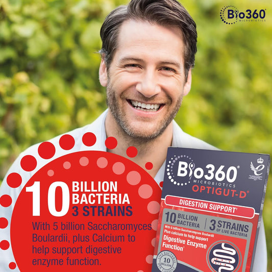 Natures Aid Bio360 Optigut-C Powder 120G – 15 Billion Live Bacteria Cultures – Supports Digestion, Gut Flora, Digestive Health, Immune System – High Potency, Vegan, Non-Gmo, Gluten-Free Microbiotic