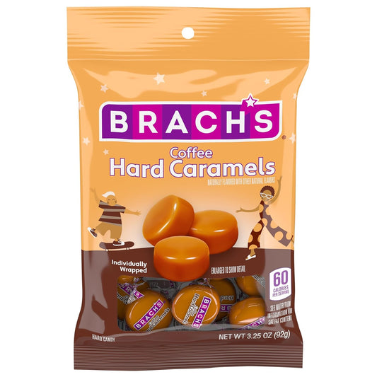 Brach'S Nips Coffee Flavored Hard Candy, Individually Wrapped Candy, 3.25 Ounce Bags (Pack Of 12)