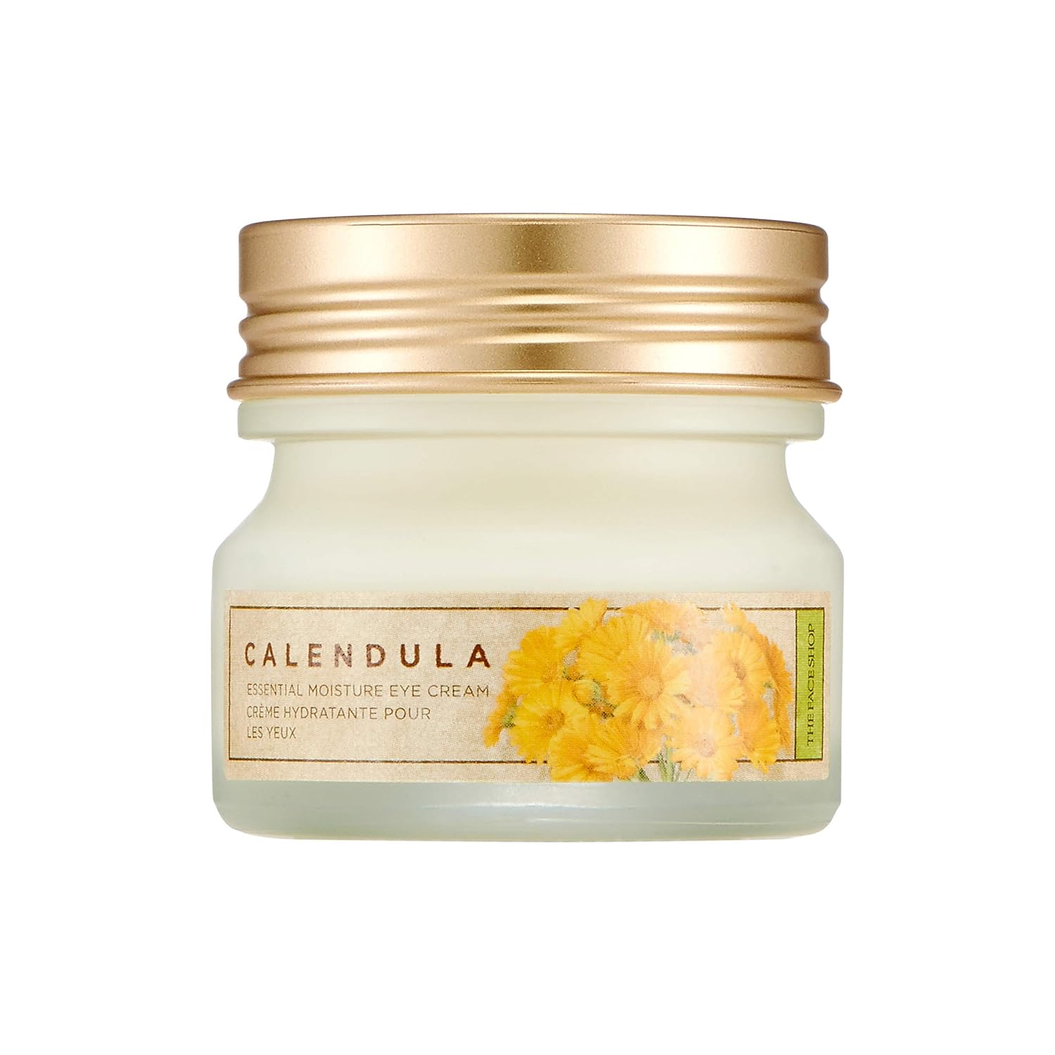 THE FACE SHOP Calendula Essential Moisture Eye Cream | Lightweight Non-Greasy Moisturizing & Soothing Eye Cream for Eye Area Comfort | Daily Skincare with Moisturizing & Soothing Formula, 0.68 Fl Oz : Beauty & Personal Care