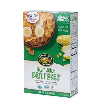 Nature's Path Organic Gluten Free Cereal, Fruit Juice Corn Flakes, 10.6 Oz Box (Pack of 6)