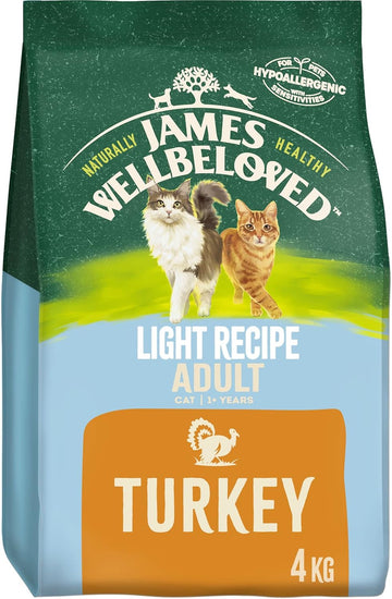 James Wellbeloved Adult Light Turkey 4 kg Bag, Hypoallergenic Dry Cat Food?401847