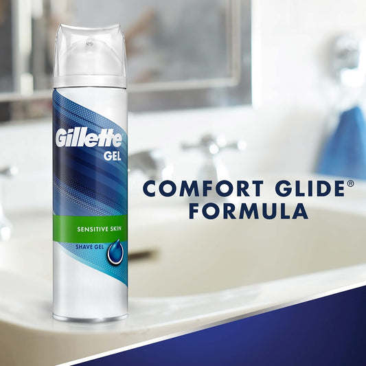 Gillette Gel Barbershop Fresh Shave Gel, 7 Oz