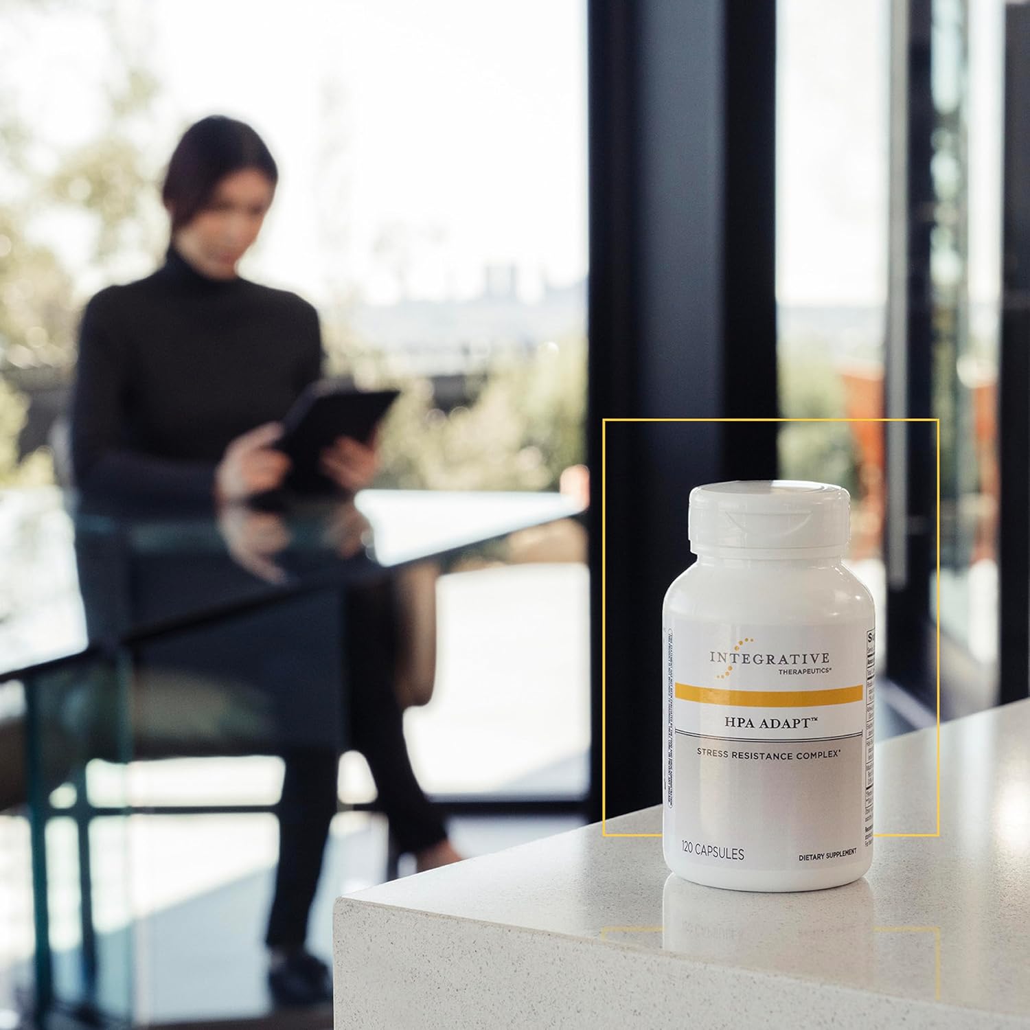 Integrative Therapeutics HPA Adapt - Supports Healthy Stress Response* - with Ashwagandha, Maca, Holy Basil & Rhodiola - Gluten Free - Soy Free - 120 Vegan Capsules - 2 Pack : Health & Household