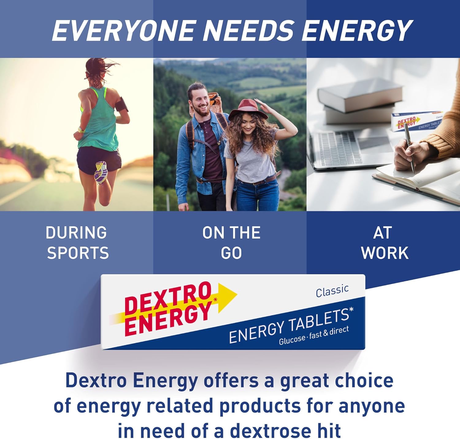 Dextro Energy Fizzy Sour Berry Tablets | Fast Acting Carbohydrates for a Quick Burst of Glucose | Ideal on The Go | Vegan| 47g (Pack of 24) : Amazon.co.uk: Health & Personal Care