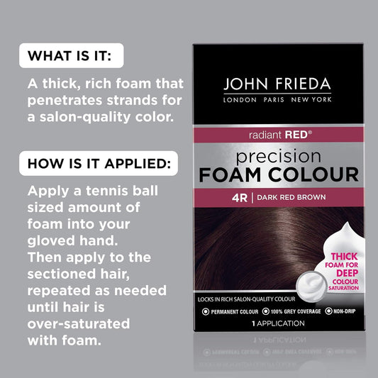 John Frieda Precision Foam Colour, Dark Red Brown 4R