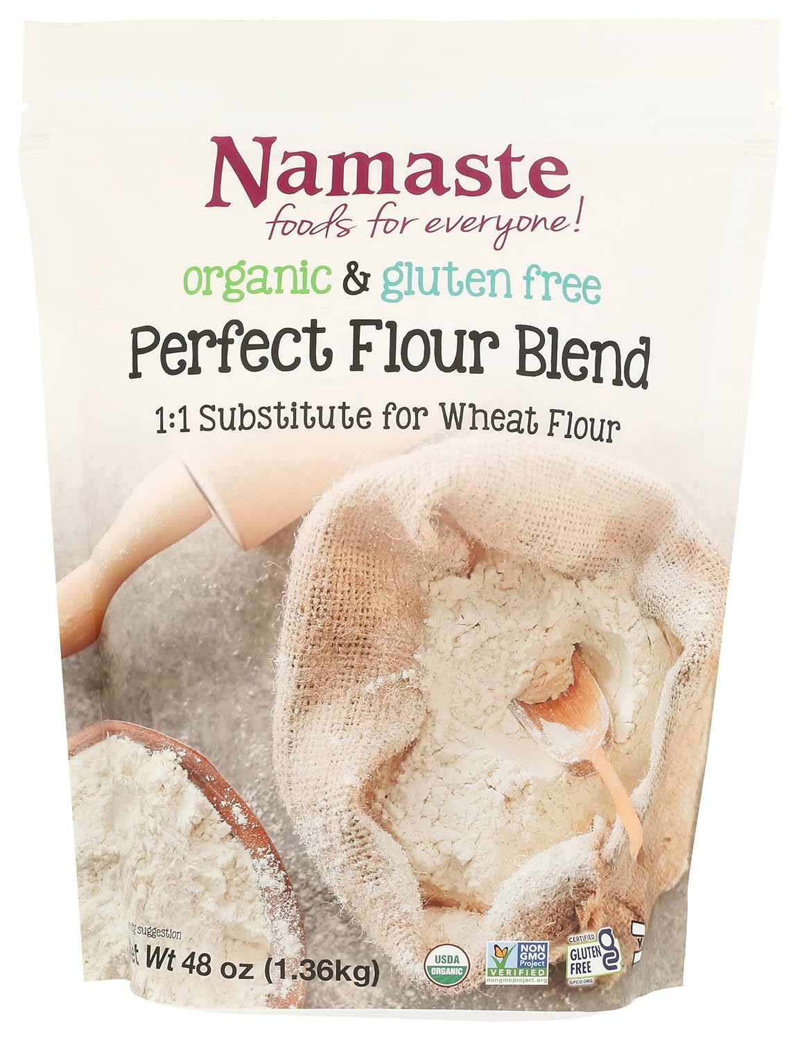 Namaste Foods Gluten Free Organic Perfect Flour Blend, 48 Oz