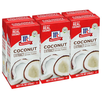 McCormick Coconut Extract With Other Natural Flavors, 1 fl oz (Pack of 6)