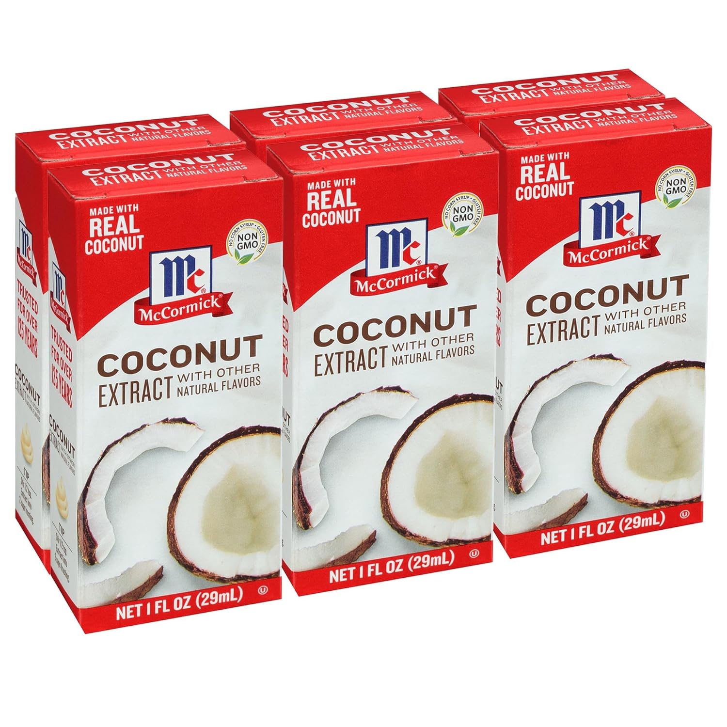 Mccormick Coconut Extract With Other Natural Flavors, 1 Fl Oz (Pack Of 6)