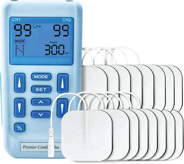 Med-Fit Pro Rechargeable Dual Channel Tens & Muscle Stimulator: Comprehensive Pain Relief, Rehabilitation, Relaxation, And Strengthening Solution | Manual Adjustments With 24 Built-In Programs