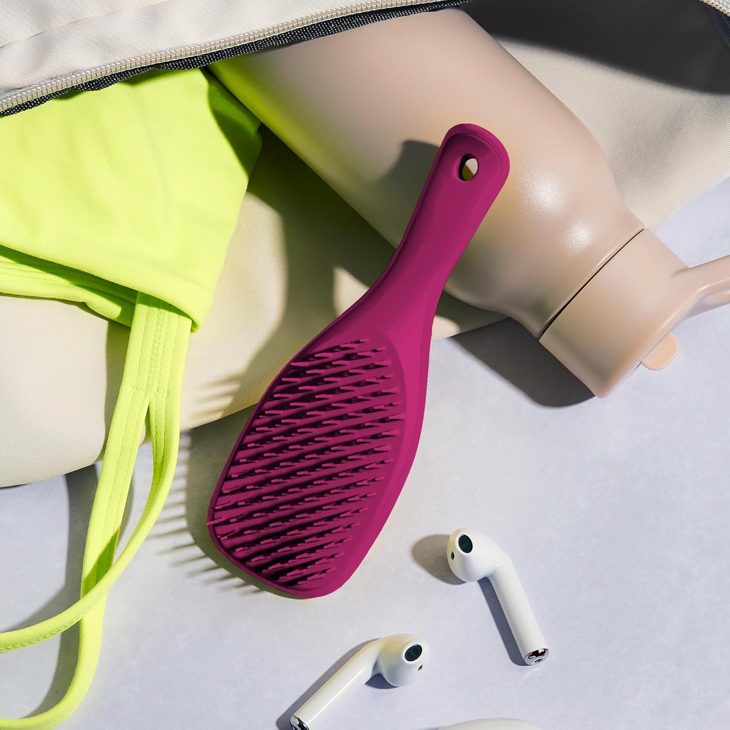 Tangle Teezer Ultimate Detangler Hairbrush, Eliminates Knots & Reduces Breakage, Mini Hair Brush for Travel, Small Hands & All Hair Types, Electric Raspberry : Amazon.co.uk: Beauty