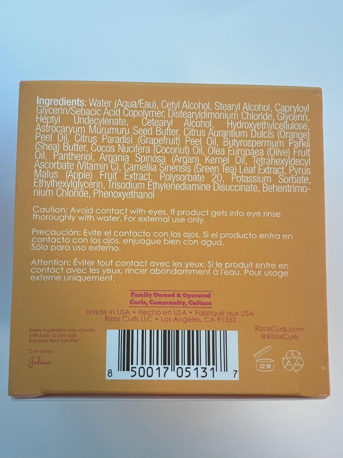 Rizos Curls Vitamin C Hair Repair Mask, Deeply Moisturizes & Hydrates, Softens & Minimize Frizz While Adding Shine, For Dry Damaged Hair, Infused With Shea Butter, 10 Oz : Beauty & Personal Care
