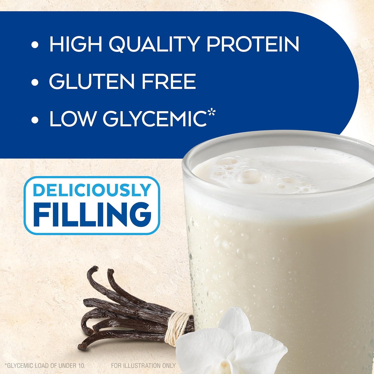 Atkins Creamy Vanilla High Protein Shake, 15G Protein, Low Glycemic, Low Carb And Low Sugar Shakes, Keto Friendly, 12 Vanilla Flavored Protein Shakes : Grocery & Gourmet Food