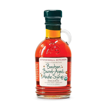 Stonewall Kitchen Organic Bourbon Barrel-Aged Maple Syrup, 8.5 Ounces