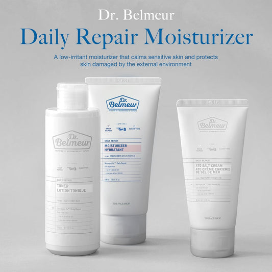 The Face Shop Dr. Belmeur Daily Repair Body Moisturizer | Low Irritant & Highly Effective Moisturizer For Sensitive & Delicate Skin Repair | Dermatologically Tested & Low-Irritant Formula, 4.0 Fl Oz