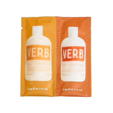 Verb Curl Shampoo & Conditioner Duo - Mild, Cleanse, And Smooth Curl Defining Shampoo For Frizzy Hair + Soften, Define And Hydrate Frizz Control Conditioner - Vegan With No Harmful Sulfates