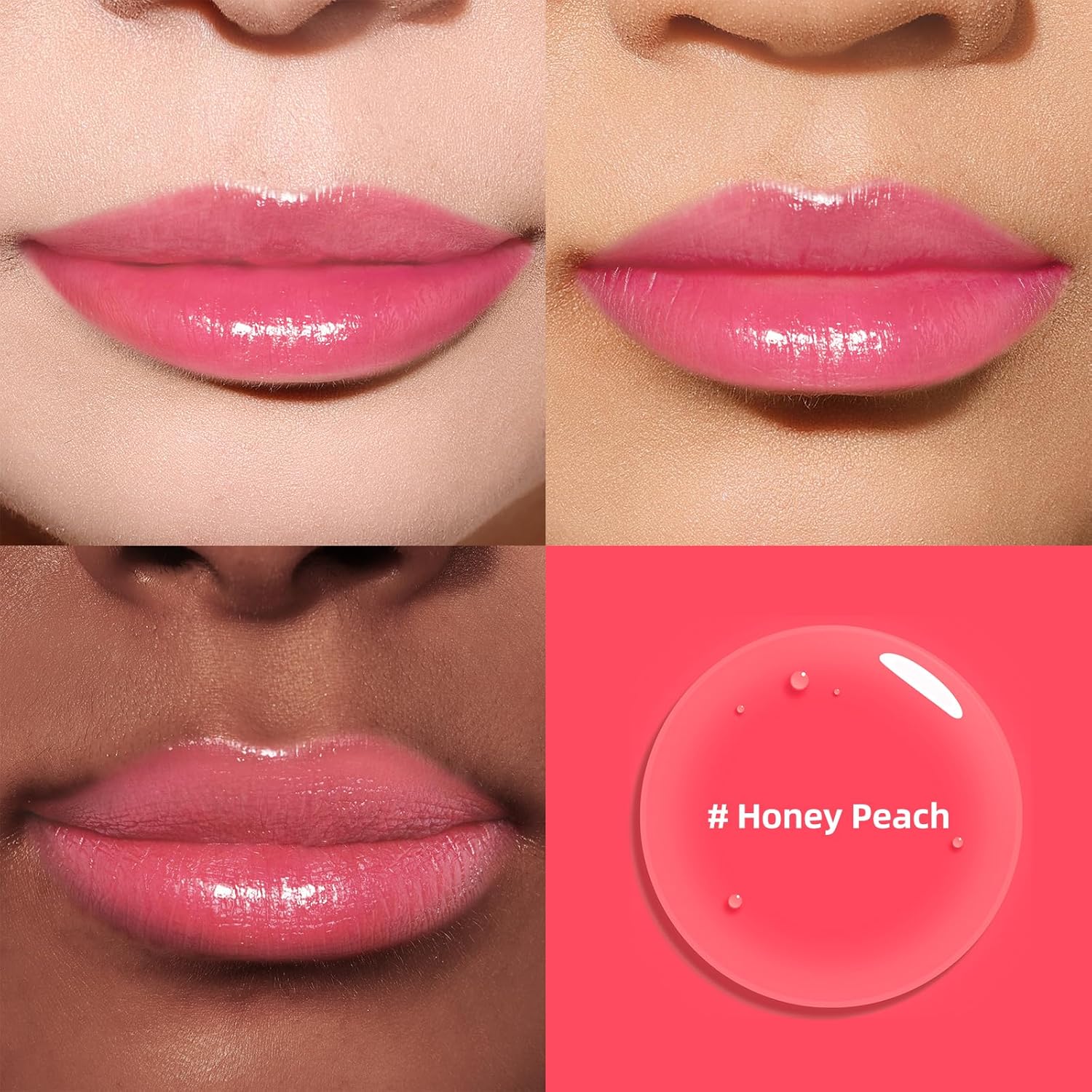 Bayfree Liquid Cheek & Lip Stain, Korean Lip Tint With Moisturizing & Weightless, Non-Sticky, Long-Lasting, Kiss-Proof, All Long-Wearing, Vegan Makeup (Honey Peach) : Beauty & Personal Care