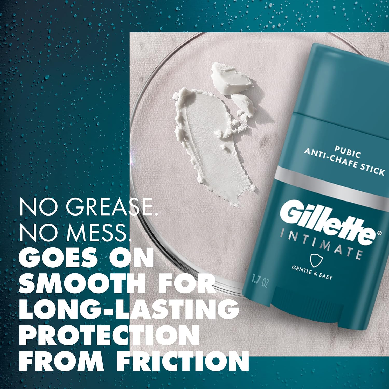 Gillette Men's Pubic Trimmer, SkinFirst, Waterproof, Cordless, Wet/Dry Use, w/Intimate Pubic Anti-Chafe Stick, Reduces Rubbing & Irritation : Beauty & Personal Care