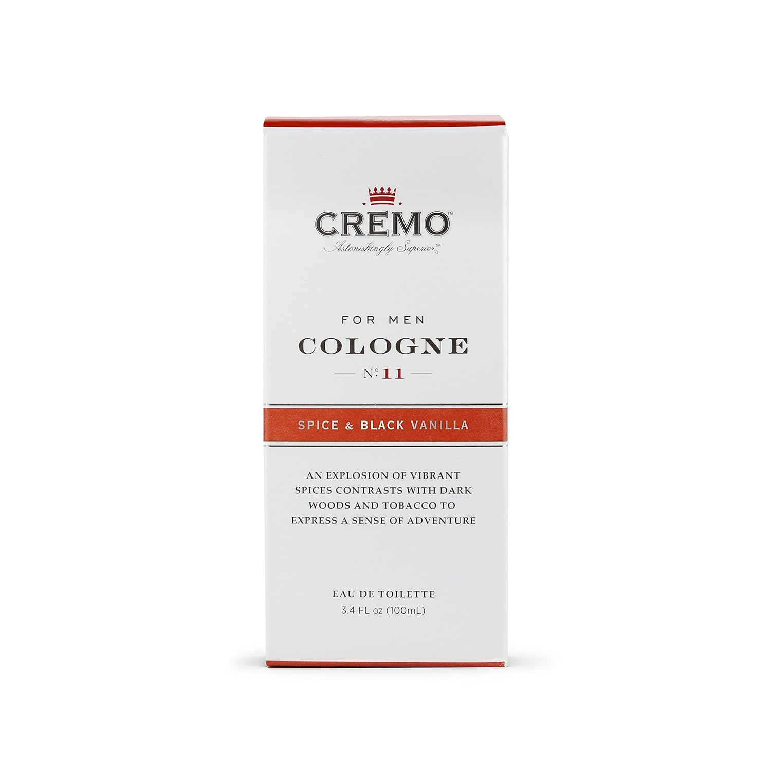 Cremo Spice & Black Vanilla Cologne Spray, An Explosion of Vibrant Spices, Tobacco and Black Vanilla, 3.4 Fl Oz : Beauty & Personal Care