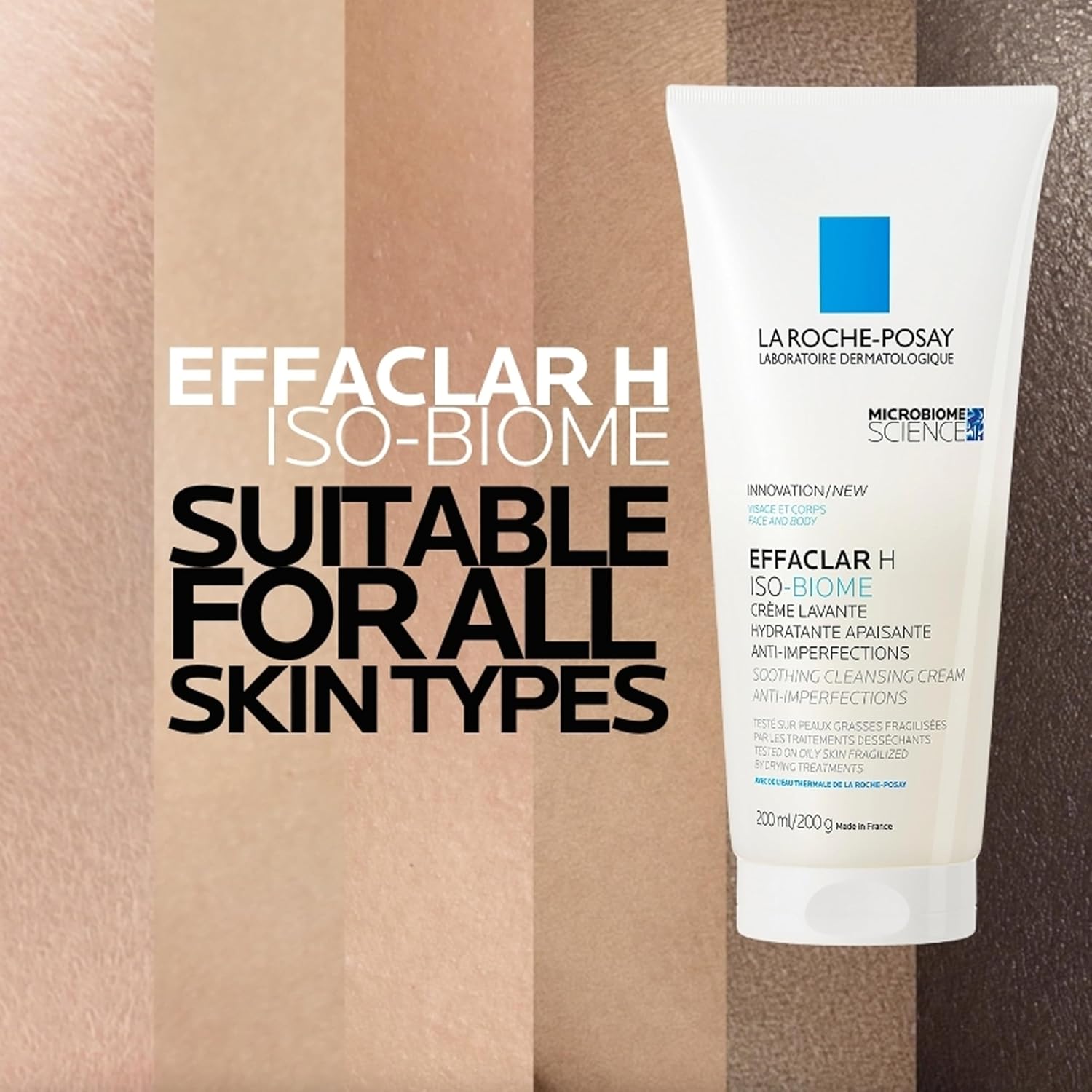 La Roche-Posay Effaclar H Iso-Biome Soothing Cleansing Cream 200ml : Amazon.co.uk: Beauty