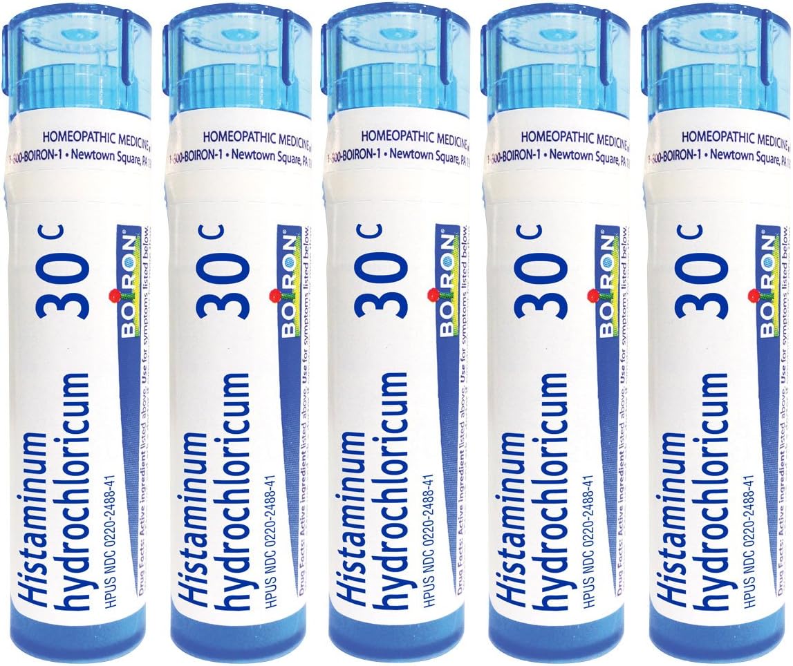 Boiron Histaminum Hydrochloricum 30C Homeopathic Medicine for Allergy Relief (Pack of 5)