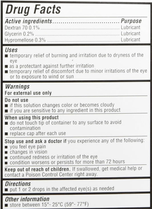 Genteal Tears Moderate Eye Drops, 0.507 Fluid Ounce