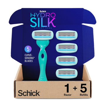 Sensitive Skin Razor for Women With 5 Moisturizing Razor Blade Refills