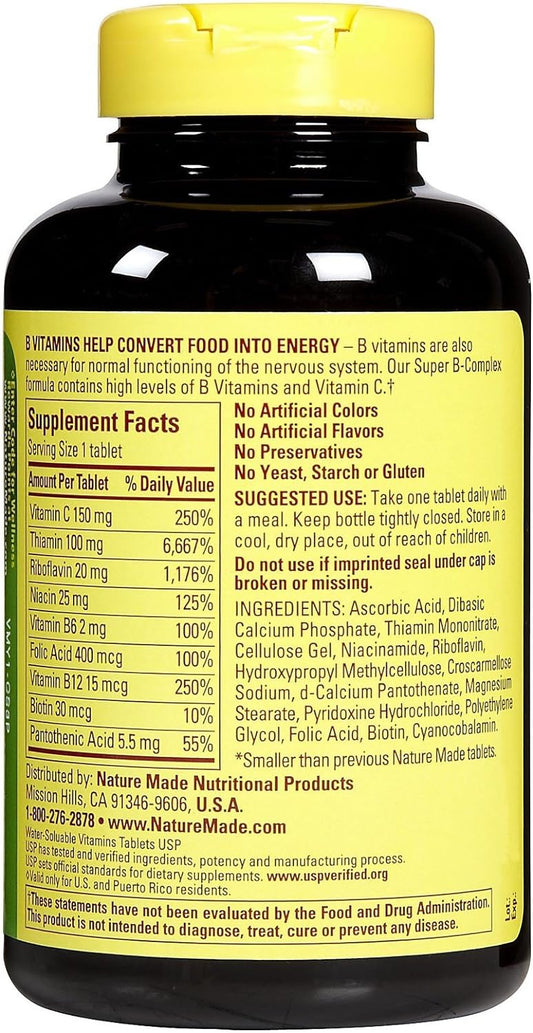 Nature Made Super Vitamin B-Complex Tabs, 300 ct