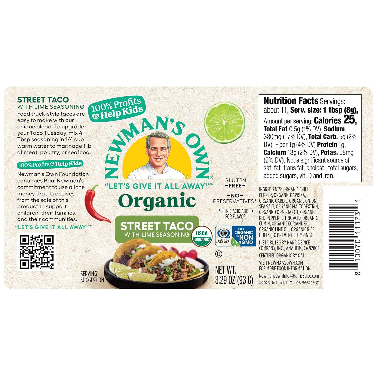 Newman’s Own Organic Seasonings Latin Flavors Bundle – (Set of 3) Adobo, Street Taco, Churro : Grocery & Gourmet Food