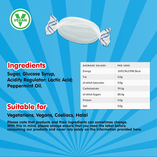 Swizzels 3Kg Bag Of Crystal Mints Sweets