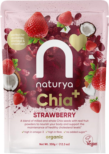 Naturya Chia+ Milled Chia Seed Blend (Strawberry) 350G